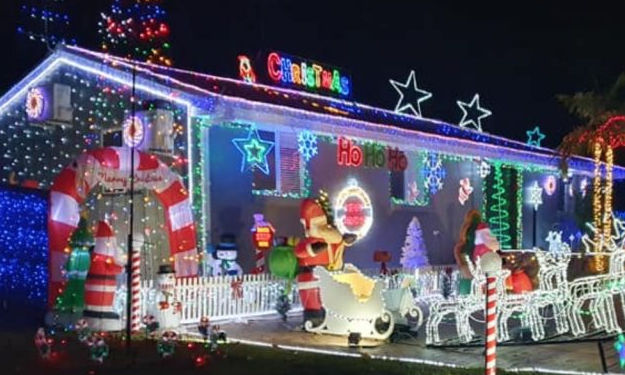 Christmas lights in Canberra